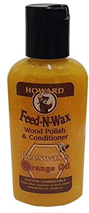 Howard Feed N Wax Wood Polish & Conditioner Furniture Feed, Wax and Oil In One FW0002 Trial Size 59ml (2oz)