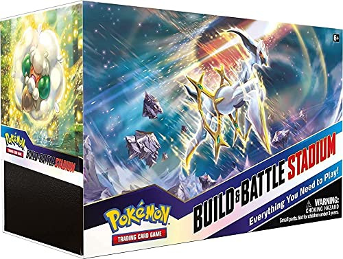 Pokémon TCG: Sword & Shield – Brilliant Stars Build & Battle Stadium, ab 6 Jahren (2 Decks, 12 Booster & mehr)