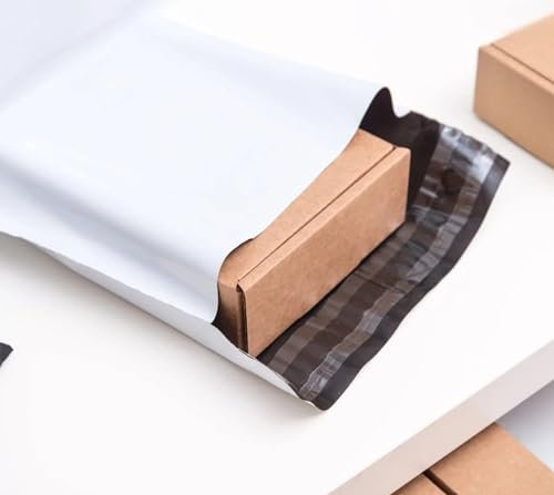 300 Stück Folienversandtaschen selbstklebend | 350 x 450 mm Versandbeutel mit Selbstklebeverschluss | 35 x 45 cm Versandtüten blickdicht aus Plastik für Kleidung und Textilien