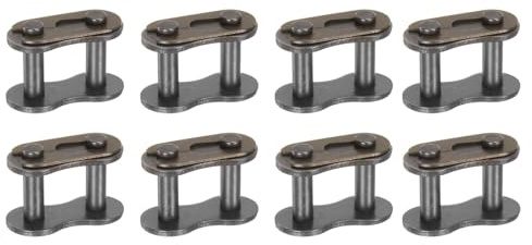 QUARKZMAN 8 st 10B-1 rullkedjelänkar 15,875 mm kolstålsteg, masterlänk för 10B-1 kedja