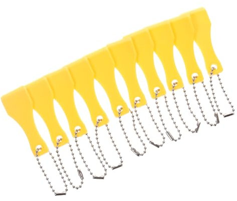 Homoyoyo 10Pezzi Raschietti per Biglietti Della Strumenti Graffianti Multifunzionali Resistente Portachiavi per Grattare Biglietti e Adesivi