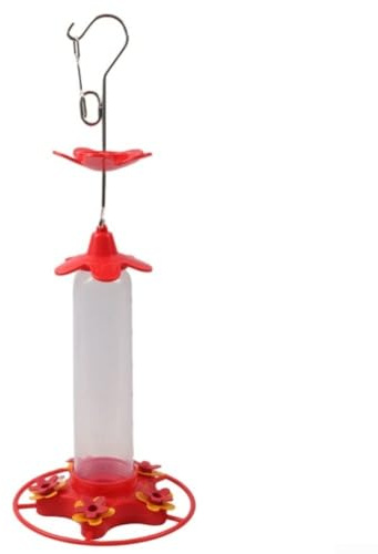 Comedero para colibríes para exteriores con 5 puertos de alimentación, construcción de plástico a prueba de fugas y diseñado para minimizar el acceso de las abejas para una mejor alimentación