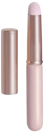 Pincel de labios de silicona con tapa, pincel de corrector en ángulo, para maquillaje, suave, portátil, redondo, herramienta profesional para una aplicación precisa (10 x 1 x 1 cm)