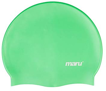 Maru Silicone Swim Cap (Green) One Size Fits All Swim Hat