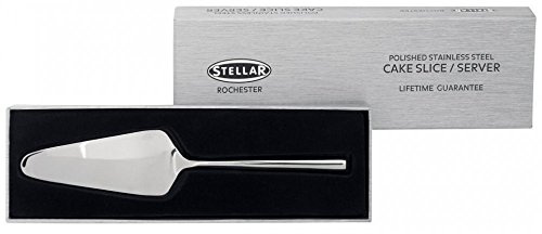 Stellar Rochester Stainless Steel Cake Slice Server in Gift Box, Dishwasher Safe
