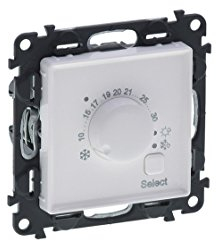 Legrand 752133 Elektronischer Raumthermostat Valena Life ultraweiß mit Temperaturabsenkung