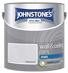 Johnstone's - Wall & Ceiling Paint - Iridescence - Matt Finish - Emulsion Paint - Fantastic Coverage - Easy to Apply - Dry in 1-2 Hours - 12m2 Coverage per Litre - 2.5L