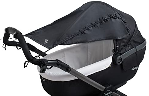 Altabebe AL7012-02 Sonnensegel mit Seitenschutz für Kinderwagen, Pirate Black