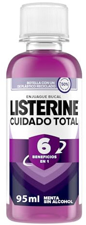 LISTERINE ENJUAGUE MINI 95ML CUIDADO TOTAL.