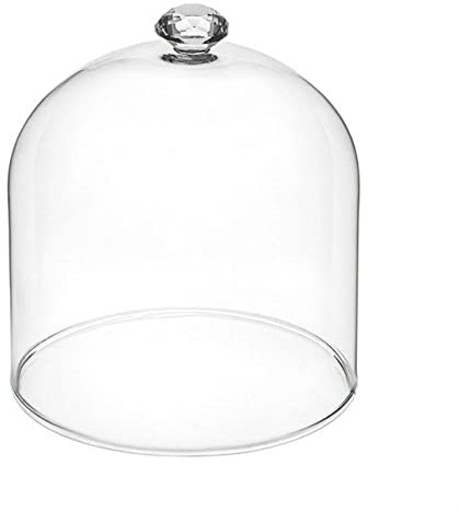 SWEET HOME Campana Cloche in Vetro Trasparente con pomello cod.CC01590LU cm 11,5h diam.10 by Varotto & Co.
