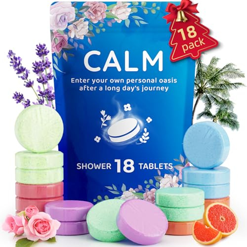 Fizzgarden 18-Pack Shower Steamers Aromatherapy, Shower Bath Bombs with Individually Wrapped, Variety Shower Tablets, Mothers Day Presents for Mom, Birthday Presents for Women, White Elephant