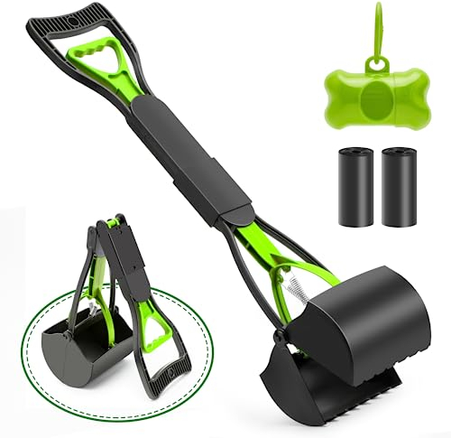 VacFreKep 70cm Hundekotschaufel,Pooper Scooter,Faltbarer Hund Pooper Scooter mit Unzerbrechlichem und Langlebigem Material