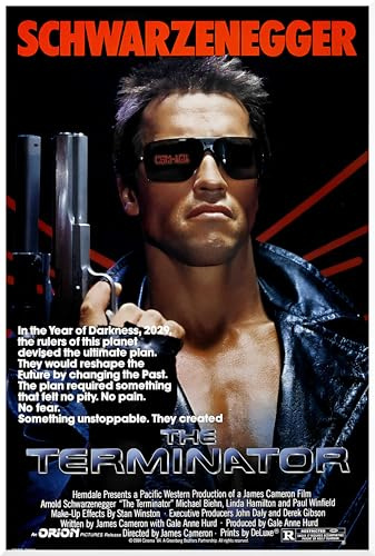 Love By Canvas Póster de película clásica de The Terminator (1984), 250 g/m², impresión brillante A4