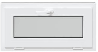 vidaXL Ventana de sótano RISOR 80x40 cm oscilobatiente 3 cristales