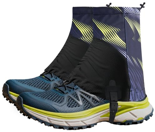 Infreecs Trail Low Gaiters unisex, vattentäta löparskor för löpning, ventilerande låga damasker med halkskydd och krokar, perfekt för vandring, utomhus, camping och klättring
