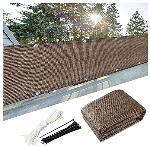 High-De Polyeten Garden 350 x 90 cm mörkgrönt staket skydd med öljetter och buntband perfekt för uteplats och trädgårdsinredning