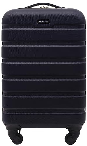 Wrangler 21.5 Spinner Carry-On Luggage, Navy Blue