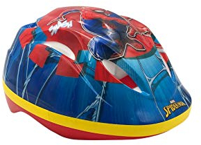 Marvel Spiderman Fahrradhelm Kinder | Spider-Man | Fahrrad Zubehör | Outdoor Spielzeug | Helm | Geschenke für Jungen | Kinderhelm | Gr. 52-56 cm | ab 3 Jahre