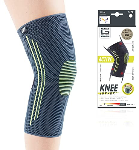 Neo-G Knee Support for Running - Sports Knee Brace - Knee Compression Sleeve - Breathable, Lightweight, Elastic Knee Bandage Support for Sprains, Strains, Injury Recovery, Joint Pain - XL