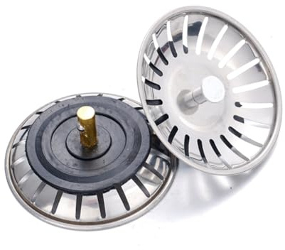 Kliplinc 2-Piece Sink Drain Strainer Silver Stainless Steel The Ultimate Solution for Stainless Steel