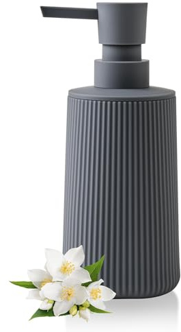 Hand Soap Dispenser, Grey Soap Dispenser Bathroom, Refillable Washing up Liquid Soap Dispenser Kitchen (Grey)