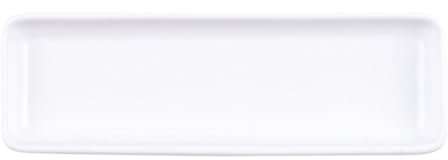 Luxshiny Ceramic Sushi Plate 9.4 Inch Rectangular Porcelain Serving Tray for Home Restaurant Snack Dish and Food Presentation