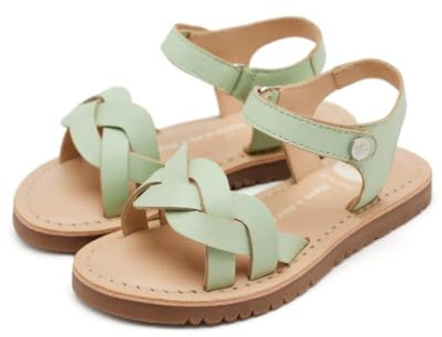 GIOSEPPO Sandali in pelle intrecciata Rowley, Menta, 33 EU