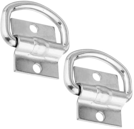 GRADENEVE 2St Bodenhaken festmachen Golf-Trolley-Gurte Frachtanker LKW-Ladungssicherung Transportzubehör Zurrgurte für LKW-Ladeflächen zur Befestigung von LKW-Ladeflächen Silver