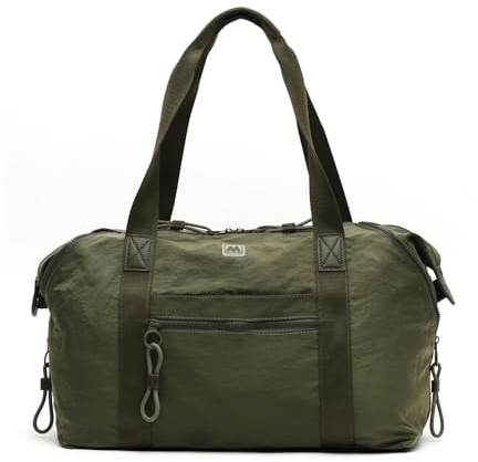 MISAKO Nire Bolsa Fin de Semana en Nylon ED. Mujer - Nire Verde 33x42x18cm