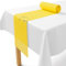 Chemin de table en non-tissé - 30 cm x 25 m - Jetable - Décoration de table élégante pour mariage, communion, baptême, anniversaire, Noël et fêtes à la bière - Jaune