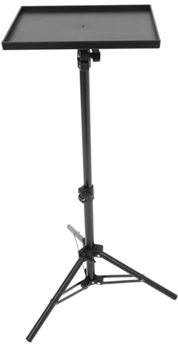 GARIOUANS Soporte para Proyector con Trípode Ajustable Altura Bandeja Resistente y Diseño Compacto para Oficina y Hogar Soporte Escritorio Multifuncional para Presentaciones y Streaming