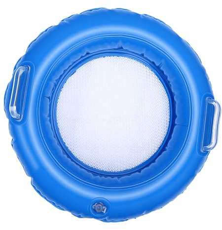 Elprico Tamis à Sable Gonflable, Tamis de Plage Flottant avec Double Couche pour Coquilles et Fossiles de Dents de Requin, Pliable en PVC avec Pompe à Air