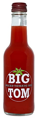 Big Tom Spiced Tomato Juice for Bloody Mary Mix - 250ml Bottles (24 Pack) | Vegan-Friendly Drink