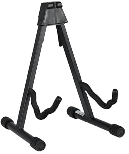 GEWA soporte para guitarra FX Classic, soporte para guitarra/instrumentos de cuerda, soporte universal, negro, plegable