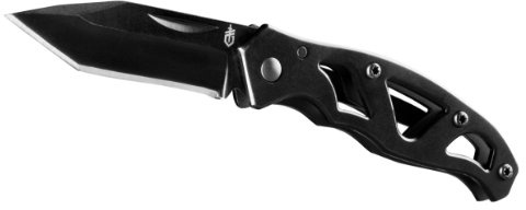 Gerber Gear Paraframe Mini Tanto Knife, Small Pocket Knife, EDC, Black