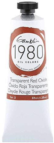 Gamblin 1980 - Oelfarbe - Transparent Oxid Rot - 37 ml