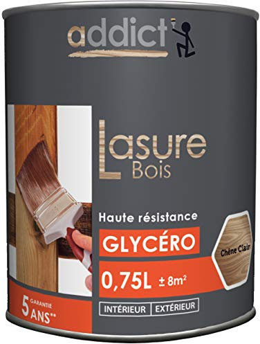 ADDICT LASURE BOIS ORANGE 0.75 L chêne clair