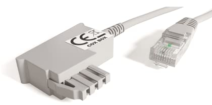 COXBOX 15 m DSL Kabel Fritzbox, Speedport, Easybox - TAE Kabel RJ45 grau - VDSL ADSL WLAN Router-Kabel mit Twisted Pair für eine zuverlässige Verbindung