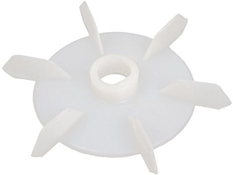 sourcing map 20mm Innen Dmr 6 Schaufel Laufrad Kunststoff Motor Lüfterrad Ersatz Weiß de