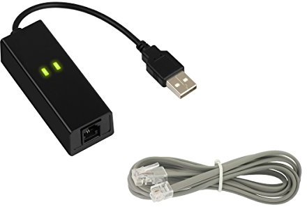 KALEA-INFORMATIQUE Adaptador Fax Modem 56K en Puerto USB con Enchufe RJ11. Chipset CONEXANT