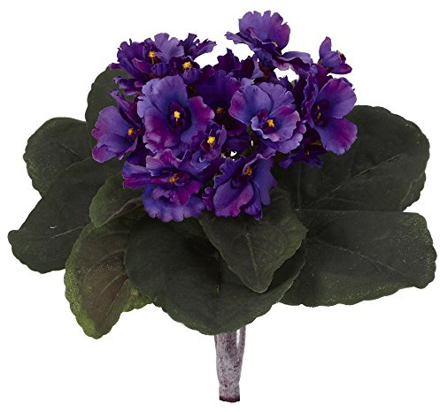 Nearly Natural 9in. African Violet Artificial Plant (Set of 6)