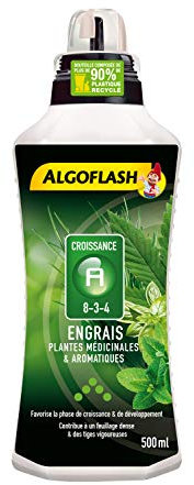 ALGOFLASH Engrais Plantes Médicinales & Aromatiques A Croissance 500 ml, ALITHEA500