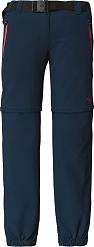 CMP - Stretch-Zip-off-Hose für Kinder, Blau-Roter Kuss, 140