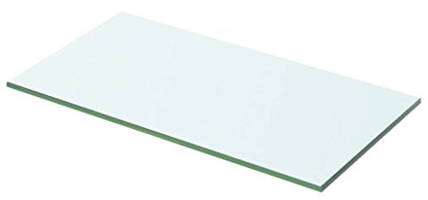 Tidyard Regalboden Glasregalboden Glasregal Glasablage Badablage Duschablage Glasboden Wandablage Badregal für Badezimmer, Glas Transparent 50 cm x 20 cm