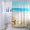 YISURE Duschvorhang 180x200 Ozean, Strand Meer Welle Seesterne Muscheln Duschvorhang badewanne Textil Schimmelresistent maschinenwaschbar, Breite 180 x Höhe 200cm