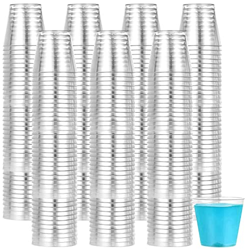 200 Stück 30ml Plastik Schnapsgläser Wiederverwendbare, Shotgläser BPA-frei, Schnapsbecher aus Kunststoff, Partybecher Bierbecher, Trinkbecher Transparent, Schnapsbecher für Partys - Stabil & Mehrweg