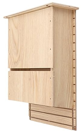 TOPINCN Composite Wood Bat House, Weatherproof, Easy to Install, Environmental Friendly, Ideal Space, Prime Material, 510g