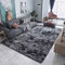 Tinyboy-hbq Teppiche Flausching Wohnzimmer Teppich Shaggy Teppiche Schlafzimmer Waschbarer Weiche Teppich Bequeme ​für Wohnkultur (Grau Schwarz, 250 x 300 cm)
