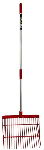 AB Tools Quality Aluminium Red ABS Bedding & Shaving Fork Equestrian Tack Room