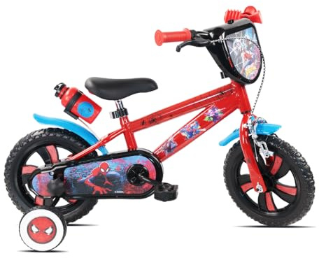 Tecnobike Shop Bici per Bambino Bicicletta Denver Albri Spiderman Marvel - Taglia 12 pollici